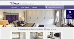 Desktop Screenshot of bettawardrobes.com.au